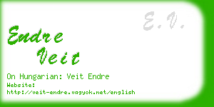 endre veit business card